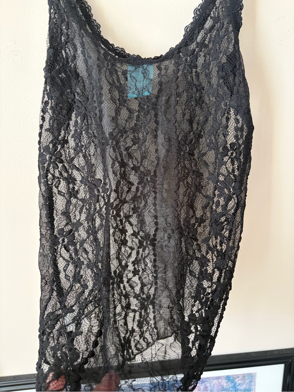 Black Lace Tank Top dentelle - Picture 9 of 9